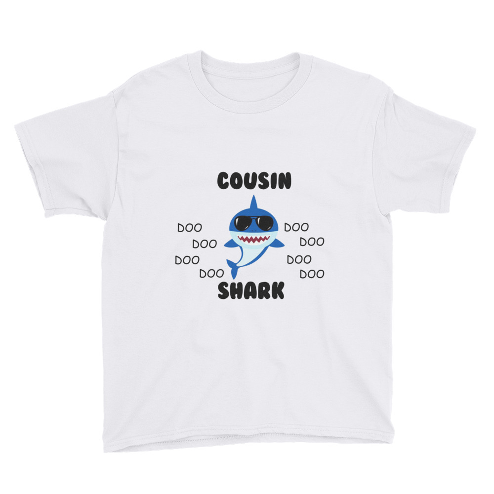 Cousin Shark Baby Shark Youth Short Sleeve T-Shirt – GeoFied